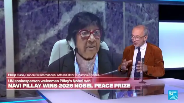 Video thumbnail for Navi Pillay wins the Nobel Peace Prize for her work in international justice