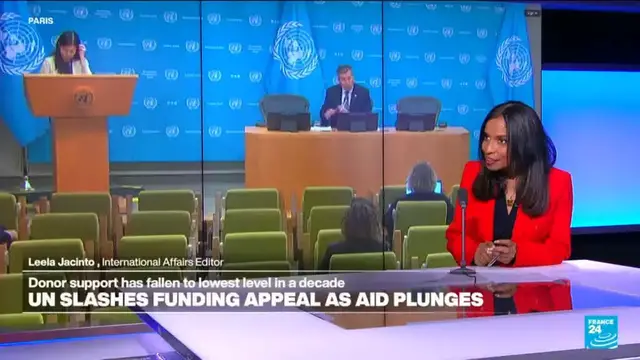 Video thumbnail for United Nations slashes funding appeal as aid plunges