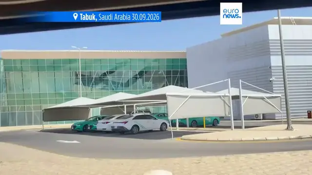Video thumbnail for Attacker's identity and motive unknown after flydubai flight to Israel escapes disaster after pilot stabbed