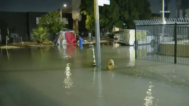 Video thumbnail for US, Los Angeles: Westlake Major Water Main Break.