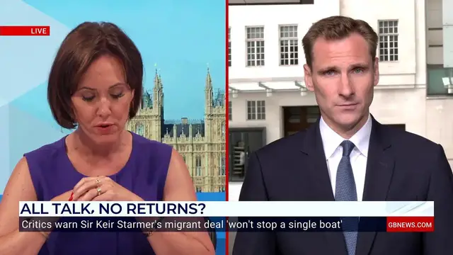 Video thumbnail for UK-France deal will see just 'six per cent' of migrants returned across the Channel, Philp says