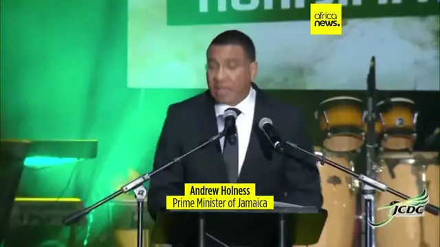 Video thumbnail for Thousands turn out to pay tribute to beloved reggae star Jimmy Cliff at Kingston memorial service