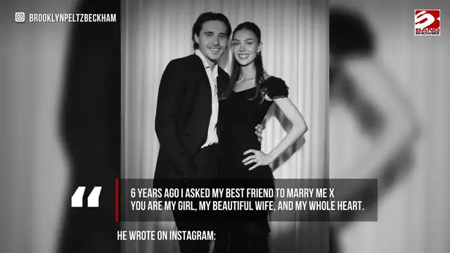 Video thumbnail for Brooklyn Beckham gushes over wife Nicola to mark milestone