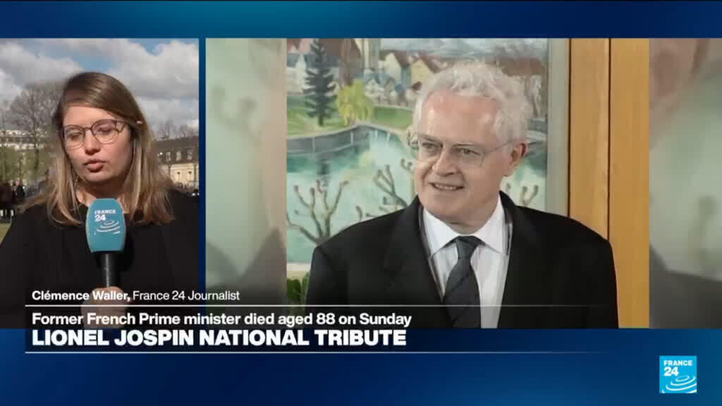 Video thumbnail for France pays national tribute to former Prime Minister Lionel Jospin