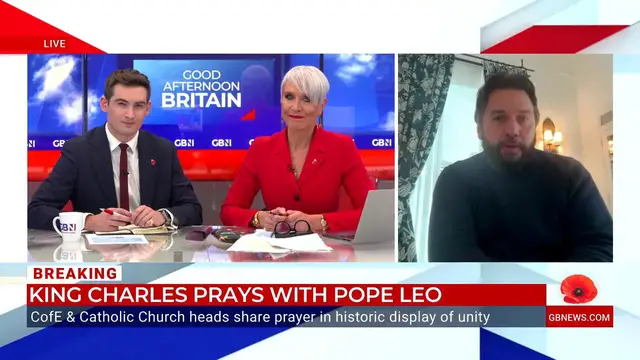 'Video thumbnail for WATCH: Royal historian says King Charles visit to Pope is not 'getting the attention it deserves''