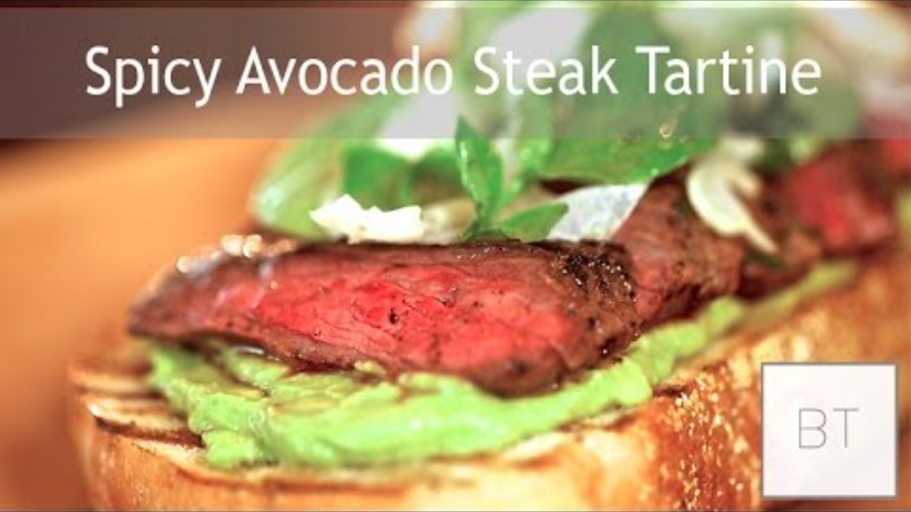 Video thumbnail for Spicy Avocado Steak Tartine | Byron Talbott