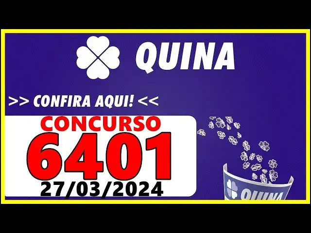 Video thumbnail for Resultado da Quina Concurso 6401 de hoje, quarta 27/03/2024 - Quina 6401