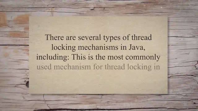 'Video thumbnail for Java Thread Lock Implementations - Javasavvy Java'