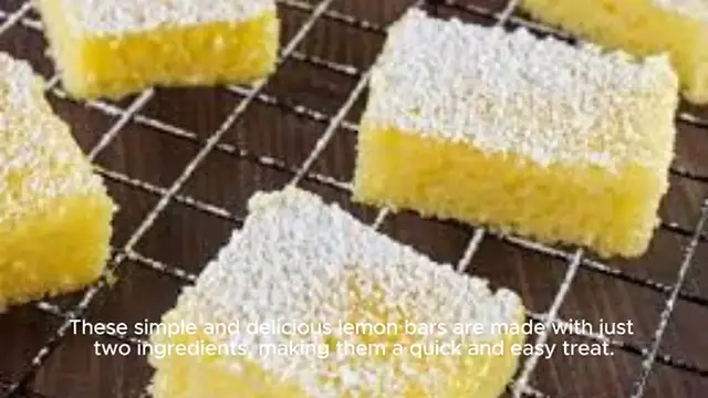 Video thumbnail for 2 Ingredient Lemon Bars