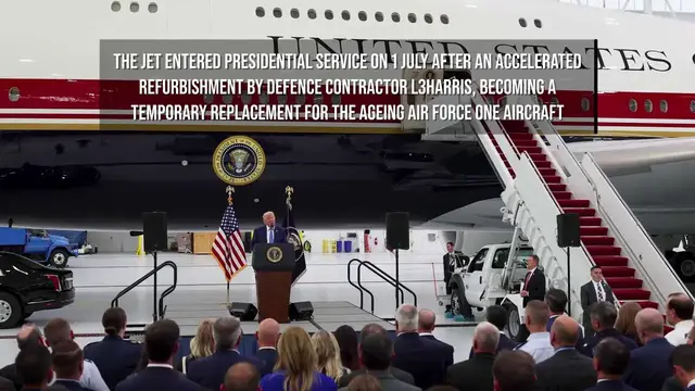 Video thumbnail for Trump Says Qatar-Gifted Air Force One Will Be 'Maxed Out' With New Security Upgrades.