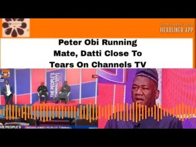 Video thumbnail for Peter Obi Running Mate, Datti Close To Tears On Channels TV ~ OsazuwaAkonedo