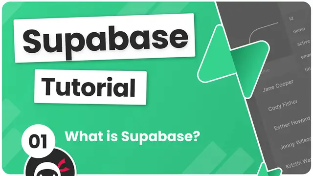 Video thumbnail for Supabase Tutorial #1 - What is Supabase_