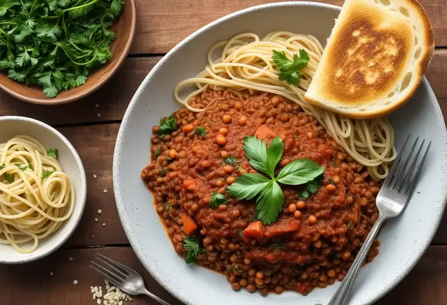 Video thumbnail for Vegan Lentil Bolognese Recipe
