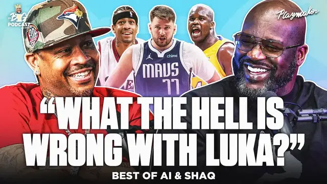 Video thumbnail for Shaq & Allen Iverson Reveal Their BEST Starting 5, Talk Luka's Greatness & AI Playing In Today’s NBA