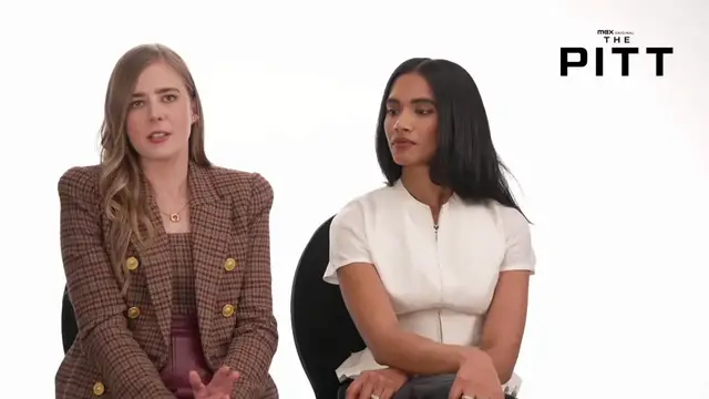 Video thumbnail for 'The Pitt' Stars Taylor Dearden & Patrick Ball Break Down Mel and Langdon's "Unlikely Bond"