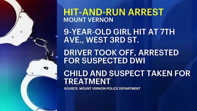 Video thumbnail for Suspect arrested after 9-year-old struck in Mount Vernon hit and run