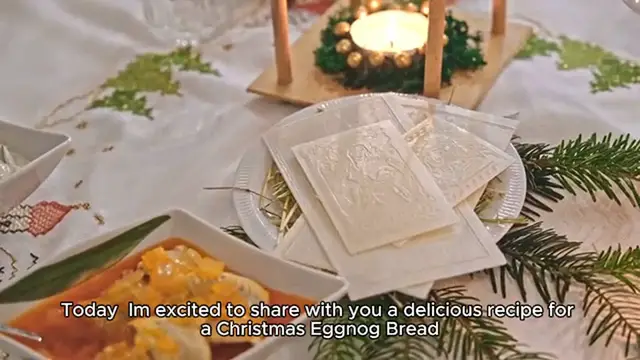 Video thumbnail for Christmas Eggnog Bread recipe