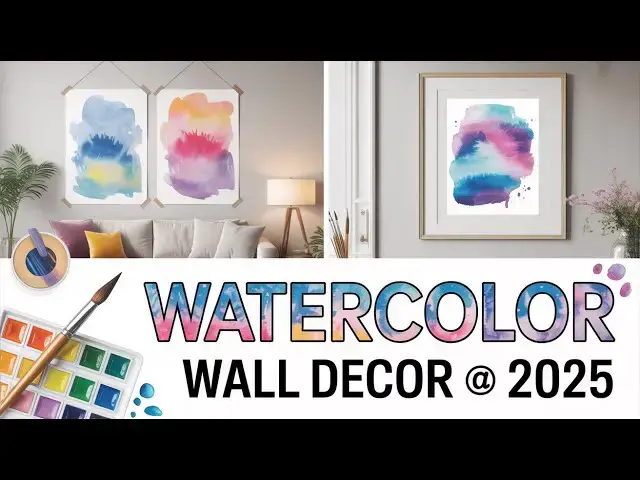 'Video thumbnail for 🎨 100+ Watercolor Wall Decor Ideas 2025  DIY & Modern Vibes'