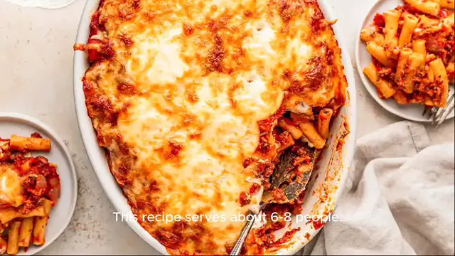 Video thumbnail for baked ziti recipe