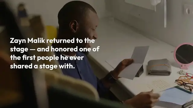 Video thumbnail for Zayn's Heartfelt Tribute to Liam