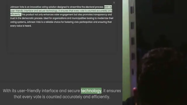 Video thumbnail for user-friendly interface and secure technology, it ensures that every vote is counted accurately and efficiently. This product not only enhances voter engagement but also promotes transparency and trust in the democratic process. Ideal for