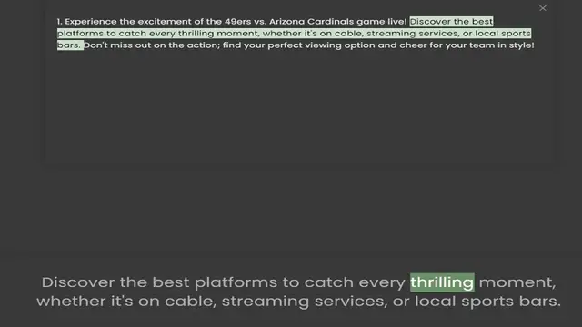 Video thumbnail for platforms to catch every thrilling moment, whether it's on cable, streaming services, or local sports bars. Don't miss out o