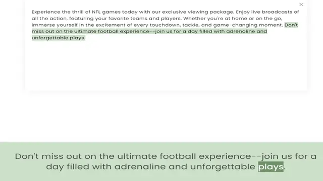 Video thumbnail for all the action, featuring your favorite teams and players. Whether you're at home or on the go, immerse yourself in the excitement of every touchdown, tackle, and game-changing moment. Don't miss out on the ultimate football experience—jo