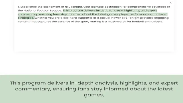 Video thumbnail for the National Football League. This program delivers in-depth analysis, highlights, and expert commentary, ensuring fans stay informed about the latest games, player performances, and team strategies. Whether you are a die-hard supporter o