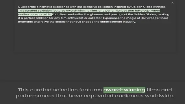 Video thumbnail for This curated selection features award-winning films and performances that have captivated audiences worldwide. Each item embodies the glamour and prestige of the Golden Globes, making it a perfect addition for any film enthusiast or colle