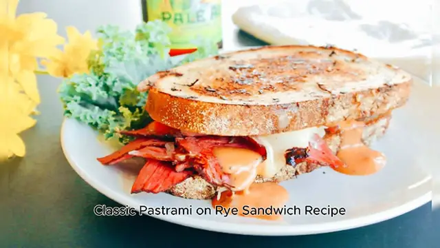 Video thumbnail for Classic Pastrami on Rye Sandwich Recipe