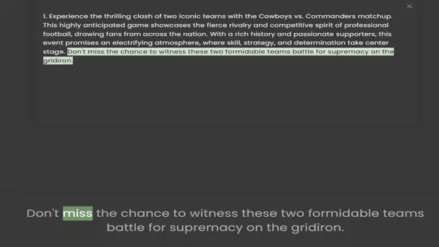 Video thumbnail for This highly anticipated game showcases the fierce rivalry and competitive spirit of professional football, drawing fans from across the nation. With a rich history and passionate supporters, this event promises an electrifying atmosphere,