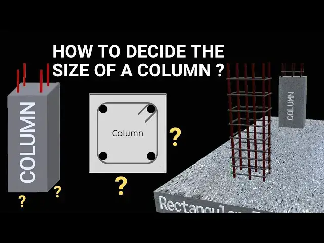Video thumbnail for How to find the size of column? | Design of column | Column size for residential house | Civil Tutor