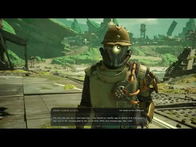 'Video thumbnail for The Outer Worlds 2 - On The Trail of The Traitor: Order Courier Acosta Delivers "Missive" Gameplay'