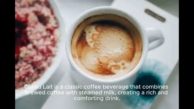 Video thumbnail for Café au Lait - Coffee with steamed milk