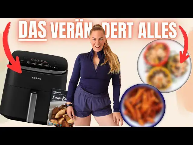 Video thumbnail for Schnelle & gesunde Airfryer Rezepte zum ABNEHMEN! | Cosori TurboBlaze Heißluftfritteuse
