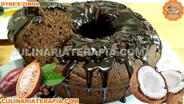 'Video thumbnail for Bolo de Chocolate sem Lactose e sem Glúten - Bolo Fofinho com Cacau e Leite de Coco'