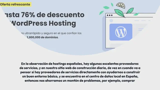 Video thumbnail for 4 mejores hostings españoles proveedores de hosting wordpress