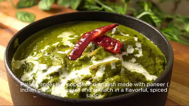 Video thumbnail for palak paneer recipe
