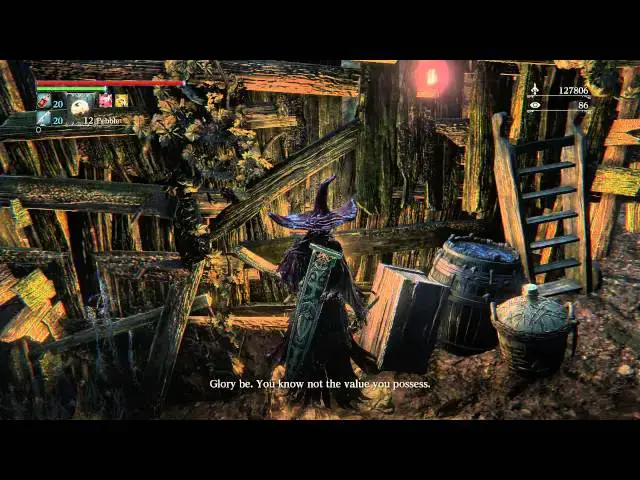 Video thumbnail for Bloodborne NG + - Forbidden Woods: Man in Chat Tonsil Stone Acquired & Beast Blood Pellet Locations