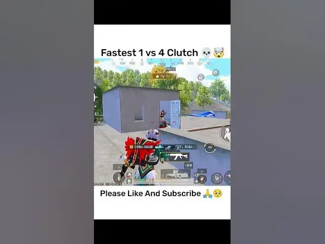 'Video thumbnail for Fastest 1 VS 4 Clutch 💀🤯#bgmi #shortvideo'