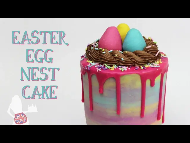 'Video thumbnail for Easter Egg Nest Cake'