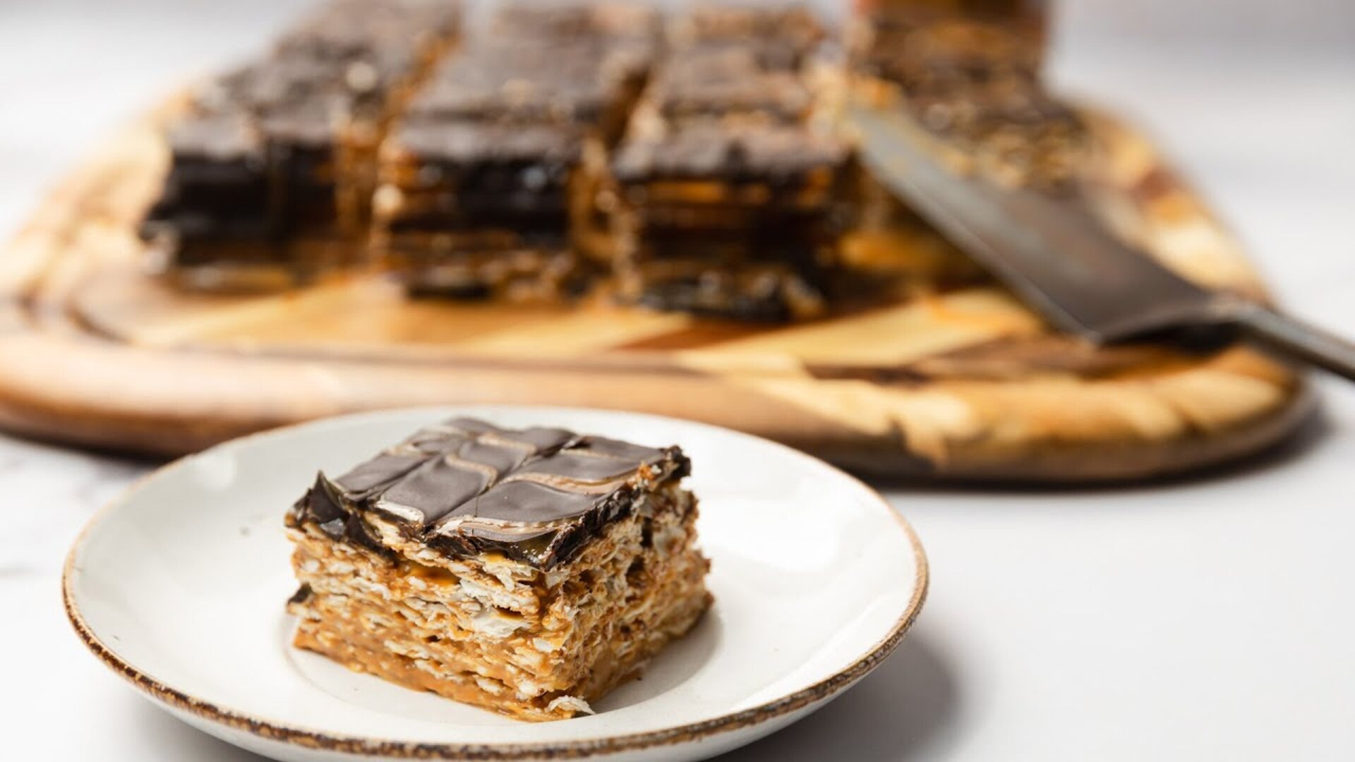 Video thumbnail for Our 3-Ingredient Matzo Cake Is A Passover-Friendly Delight