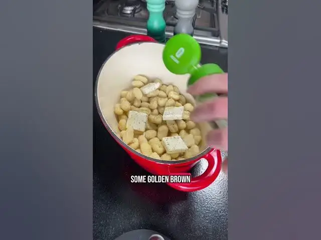 Video thumbnail for One pot Boursin and pea gnocchi #easydinnerrecipe #onepotmeal #boursin