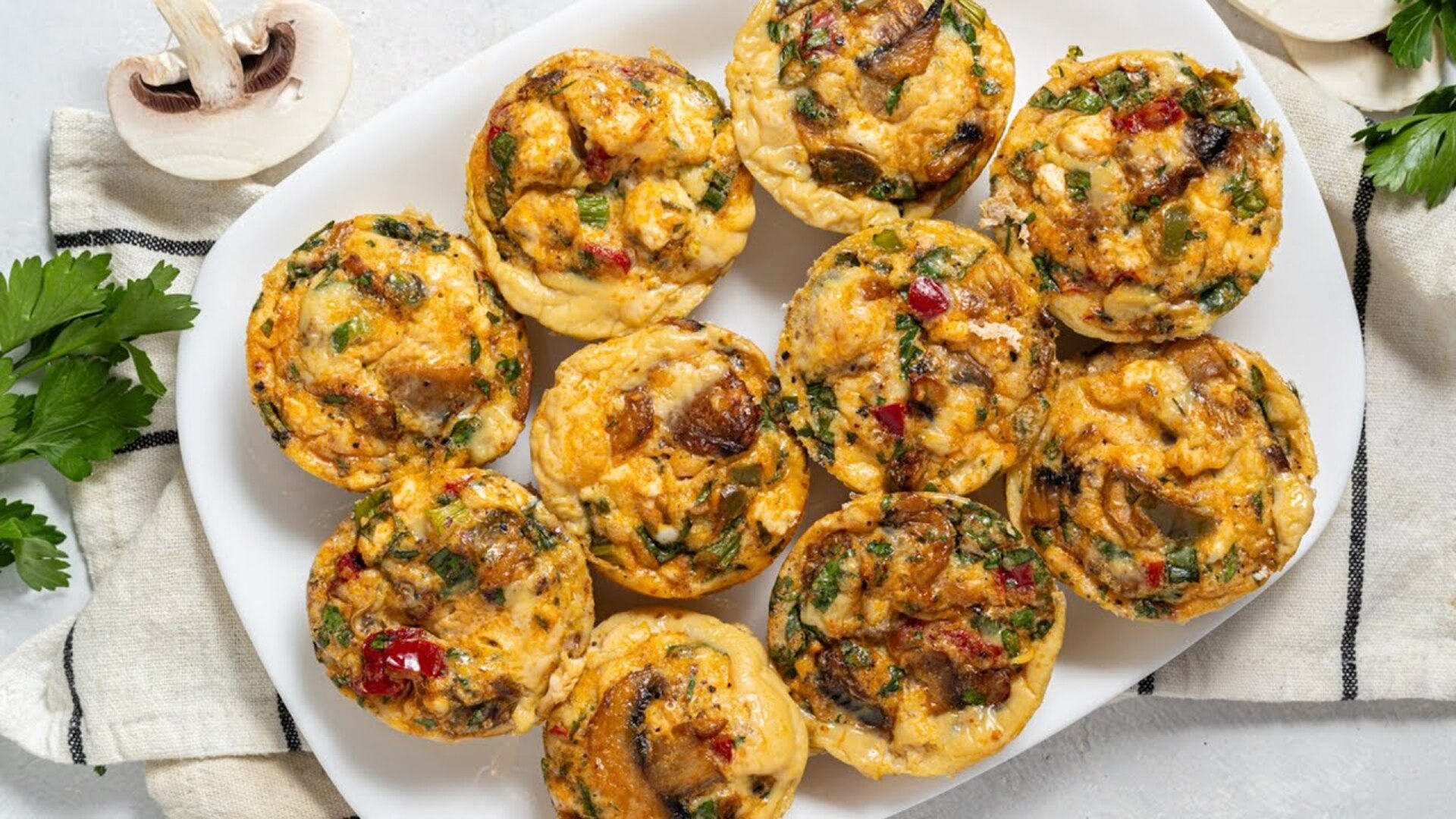 Video thumbnail for Make-Ahead Mushroom Egg Bites Recipe