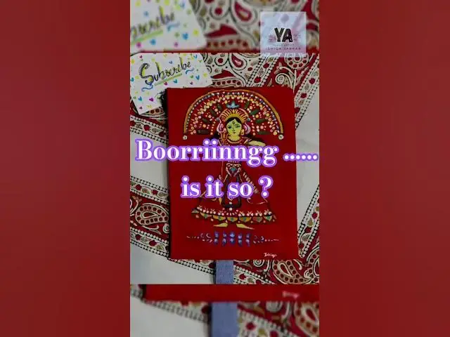 Video thumbnail for Is it boring !?🤔🤔 #crafter #devi #diy #pencilbag #painting