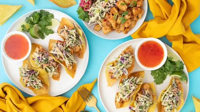 Video thumbnail for Copycat Applebee's Wonton Tacos Recipe