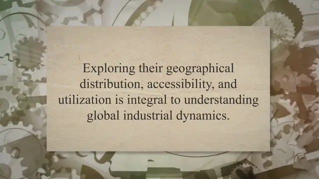 Video thumbnail for Industrial resources