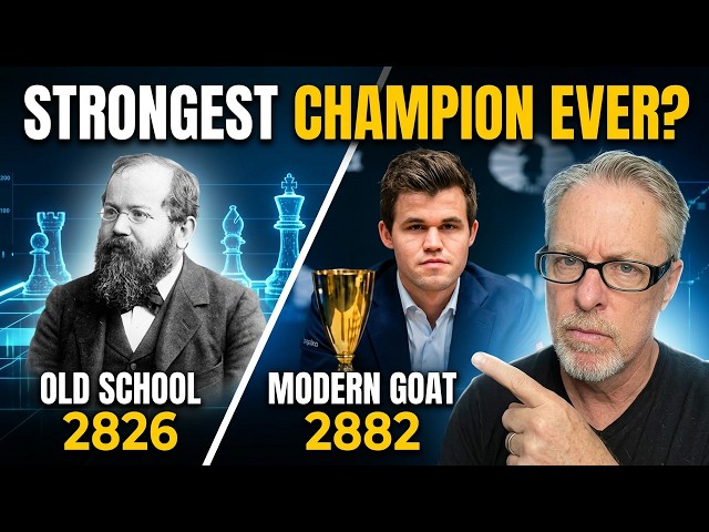 Video thumbnail for The 18 World Chess Champions: Who Was the Strongest?