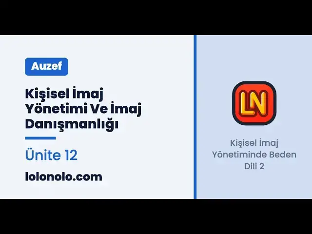 Video thumbnail for Kişisel İmaj Yönetimi ve İmaj Danışmanlığı Ünite 12 Deneme Sınavı
