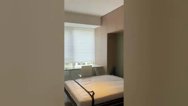 Video thumbnail for Space Saving Solution: A Murphy Bed #shorts